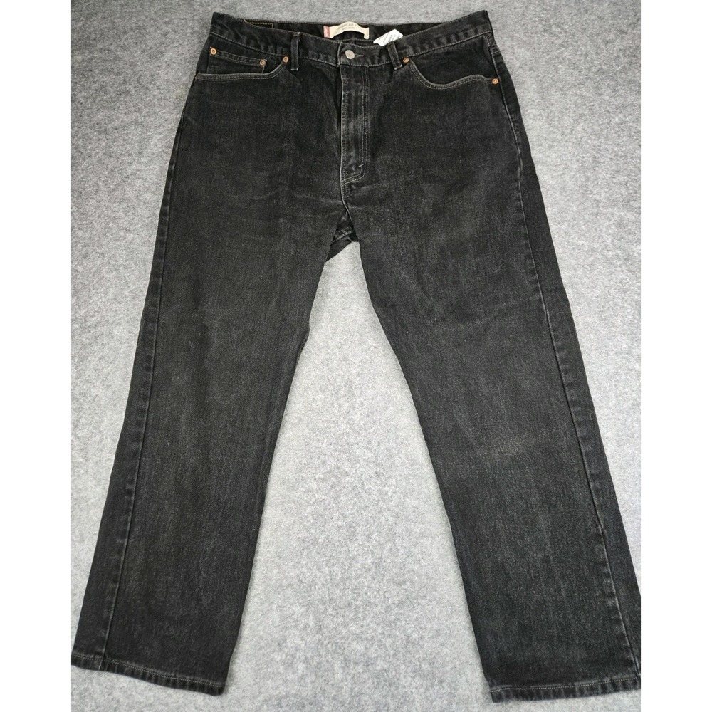 Vintage Levis 505 Jeans Men's 40x30 (Fits 38x29) Black Straight Grunge Y2K VTG